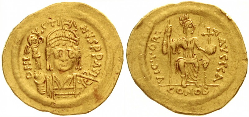 Kaiserreich
Justinus II., 565-578
Solidus 565/578. Constantinopel, 1. Offizin....