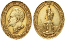 Bulgarien
Ferdinand I., 1887-1918
Ovale Gold-Preismedaille der Landwirschaftlichen Ausstellung in Plovdiv 1892, von J. Christlbauer. Kopf Ferdinand ...