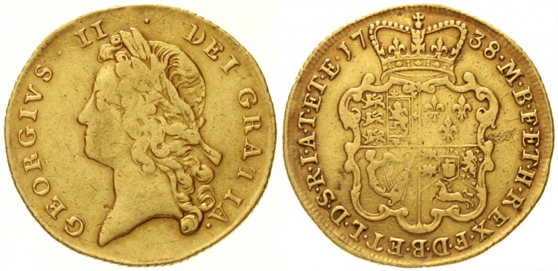Grossbritannien
George II., 1727-1760
2 Guineas 1738. 16,30 g.
sehr schön, kl...