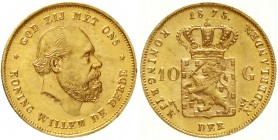 Niederlande
Willem III., 1849-1890
10 Gulden 1875. 6,72 g. 900/1000.
fast Stempelglanz