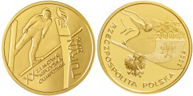 Polen
Republik, seit 1989
200 Zloty 2006 Olympiade/Skispringer. 15,5 g. 900/1000. In Originalschatulle mit Zertifikat. Auflage nur 7000 Ex.
Poliert...