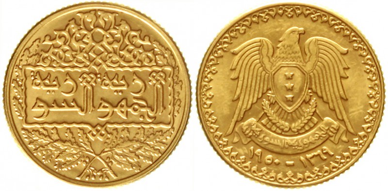 Syrien
Republik, 1944-1958
Pfund 1950. 6,76 g. 900/1000.
vorzüglich/Stempelgl...