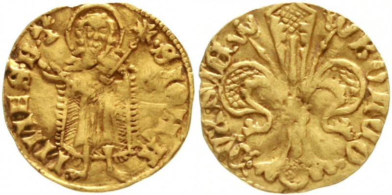 Schlesien-Schweidnitz und Jauer
Bolko II. 1326-1368
Goldgulden o.J. 3,33 g. S ...