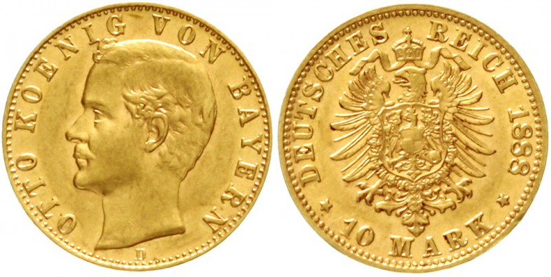 Bayern
Otto, 1886-1913
10 Mark 1888 D. vorzüglich