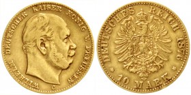Preußen
Wilhelm I., 1861-1888
10 Mark 1876 C sehr schön, sehr selten