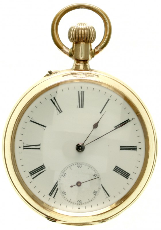 Taschenuhren
Herrentaschenuhr "open face" Gelbgold 585 ab 1895. Hersteller Hans...