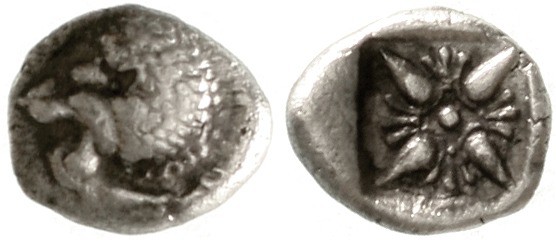 Ionia
Milet
1/12 Stater 525/484 v. Chr. sehr schön