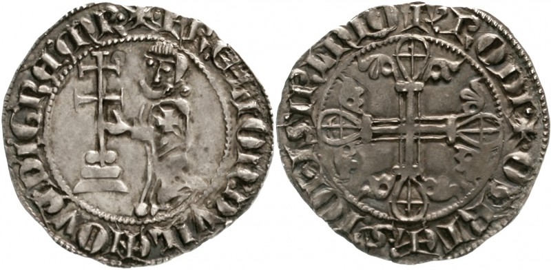 Johanniterorden auf Rhodos
Hélion de Villeneuve 1319-1346
Gigliato o.J. sehr s...
