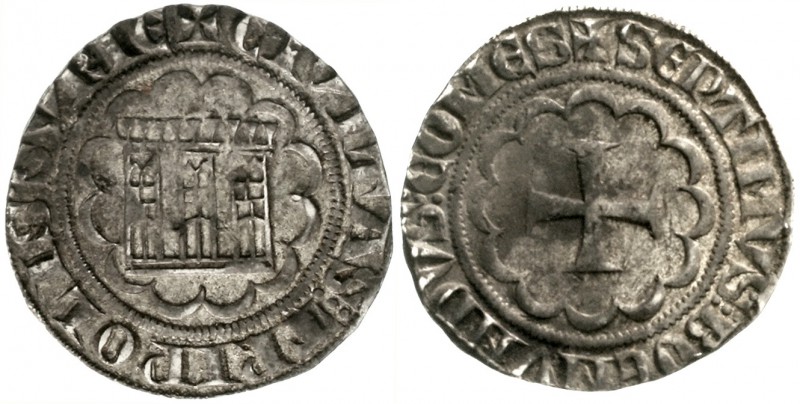 Tripolis
Boémund VII., 1275-1287
Groschen o.J. Burg im Vielpass/Kreuz im Vielp...