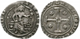 Zypern
Pierre I. de Lusignan 1358-1369
Gigliato o.J. sehr schön, Prägeschwäche, schöne Patina