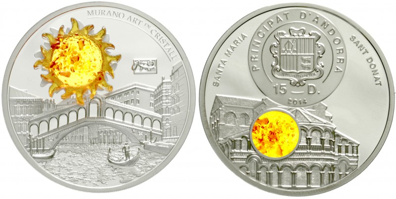 Andorra
Joan Enric Vives i Sicilia, seit 2003
15 Diners (2 Unzen) Silbermünze ...