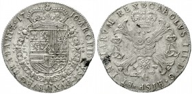 Belgien-Brabant
Karl III., von Österreich, 1703-1711
Patagon 1710, Antwerpen. Prägung des spanischen Erbfolgekrieges.
vorzüglich, Schrötlingsfehler...