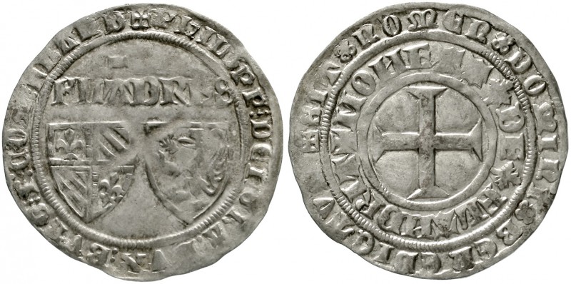 Belgien-Flandern
Philipp der Kühne, 1384-1404
Doppelgroschen o.J. Gent. sehr s...