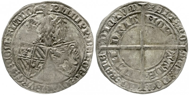 Belgien-Flandern
Philipp der Kühne, 1384-1404
Doppelgroschen o.J. fast sehr sc...