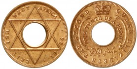 Britisch Westafrika
Elisabeth II. seit 1952
1/10 Penny 1956. fast Stempelglanz, sehr selten