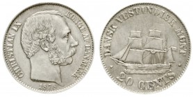 Dänisch-Westindien
Christian IX., 1863-1906
20 Cents 1878. vorzüglich, selten