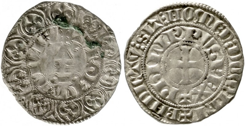 Frankreich
Philippe IV., 1285-1314
Maille (1/3 Turnose) o.J. (1306).
sehr sch...