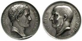 Frankreich
Napoleon I., 1804-1814, 1815
Silbermedaille o.J.(1807) von Andrieu und Denon. Aufenthalt Napoleons in Osterode. 40 mm; 42,51 g.
vorzügli...