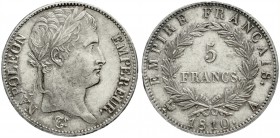 Frankreich
Napoleon I., 1804-1814, 1815
5 Francs 1810 A Paris. vorzüglich, kl. Kratzer