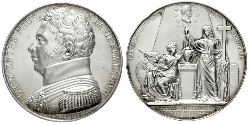 Frankreich
Ludwig XVIII., 1814, 1815-1824
Silbermedaille 1822 v. Caqué Barre (...
