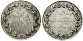 Frankreich
Dritte Republik, 1870-1940
Vergoldete Silbermedaille, graviert 1878 zur Hochzeit von Jacques de Sauloge und Marguerite d' Orglandes. 41 m...