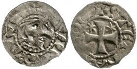 Frankreich-Bretagne
Stephan I. 1093-1138
Denier o.J. Kopf r./Kreuz, in zwei Winkeln jeweils ein Stern.
sehr schön