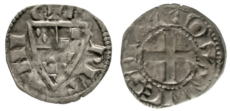 Frankreich-Bretagne
Jean le Roux 1237-1286
Denier o.J. Wappen/Kreuz.
sehr sch...