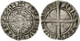 Frankreich-Dauphine
Charles VII. 1422-1461
Patard delphinale o.J. Mit altem Bestimmungszettel.
sehr schön