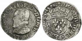Frankreich-Dombes
Louis II. 1560-1582
Teston 1576. schön/sehr schön
