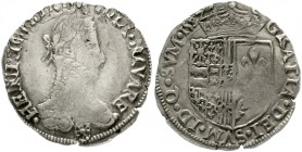 Frankreich-Navarre
Henri II., 1572-1607
1/2 Franc de Navarre et Bearn 1582, St. Palais. sehr schön, selten