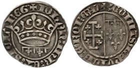 Frankreich-Provence
Johanna von Neapel 1343-1382
Groschen o.J. sehr schön, kl. Zainende