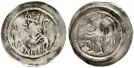 Frankreich-Straßburg, bischöfliche Münzstätte
Heinrich III. von Stahleck, 1245-1260
Pfennig o.J. sehr schön, Prägeschwäche