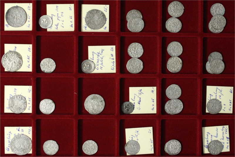 Frankreich-Straßburg, Stadt
Schuber mit 40 Silbermünzen des 14. bis 16. Jh. seh...