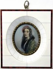 Griechenland
Otto von Bayern, 1832-1862
Gouache-Elfenbein-Miniatur nach dem Gemälde von Joseph Stieler aus dem Jahr 1841. Portrait der Katharina Bot...
