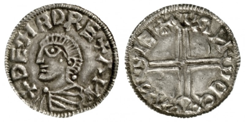 Großbritannien
Aethelred II., 978-1016
Penny o.J. vermutlich südskandinavische...