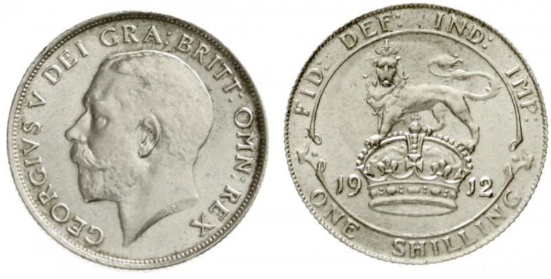 Großbritannien
George V., 1910-1936
Shilling 1912. fast Stempelglanz, winz. Kr...