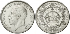 Großbritannien
George V., 1910-1936
Crown 1927. Polierte Platte, min. berieben