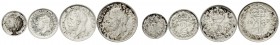Großbritannien
George V., 1910-1936
Maundyset: 1, 2, 3 und 4 Pence, gemischte Jahre 1929/1930. vorzüglich/Stempelglanz, fleckige Patina