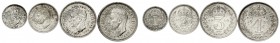 Großbritannien
George VI., 1937-1952
Maundy Set: 1, 2, 3 und 4 Pence 1950. Polierte Platte, schöne Patina, etwas berührt