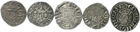 Großbritannien
Lots
5 div. Longcross-Pennies, Henry III. bis Edward III. meist sehr schön