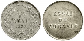 Honduras
Republik, seit 1839
Probe 1/4 Real Aluminium 1872. ESSAI DE MONNAIE. 1,01 g
vorzüglich, selten
