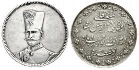 Iran
Nasir al-Din Shah, 1848-1896 (AH 1264-1313)
1/2 Toman (5 Krans) AH 1313 = 1896 Teheran, a.s. 50j. Regierungsjubiläum. 22,58 g.
sehr schön/vorz...