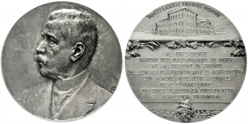 Italien
Vittorio Emanuele III., 1900-1946
Silbermedaille 1907 von Alber dal Ca...