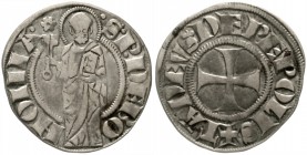 Italien-Bologna
Taddeus von Pepolis 1337-1347
Pepolese (Doppelgroschen) o.J. fast sehr schön, selten