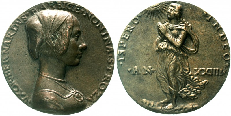 Italien-Florenz
Stadt
Bronzegussmedaille o.J. nach Vorlage der Medaille 1489 v...
