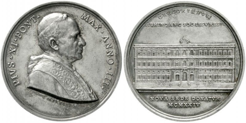 Italien-Kirchenstaat
Pius XI., 1922-1939
Silbermedaille 1924 von Mistruzzi, a....