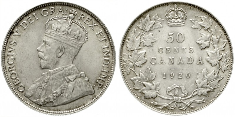 Kanada
Georg V., 1910-1936
50 Cents 1920. vorzüglich/Stempelglanz, selten in d...