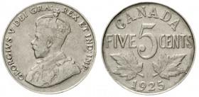Kanada
Georg V., 1910-1936
5 Cents 1925. sehr schön, selten