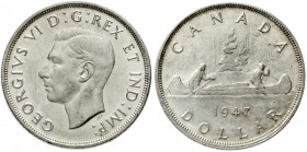 Kanada
Georg VI., 1936-1952
Dollar 1947 blunt 7.
vorzüglich