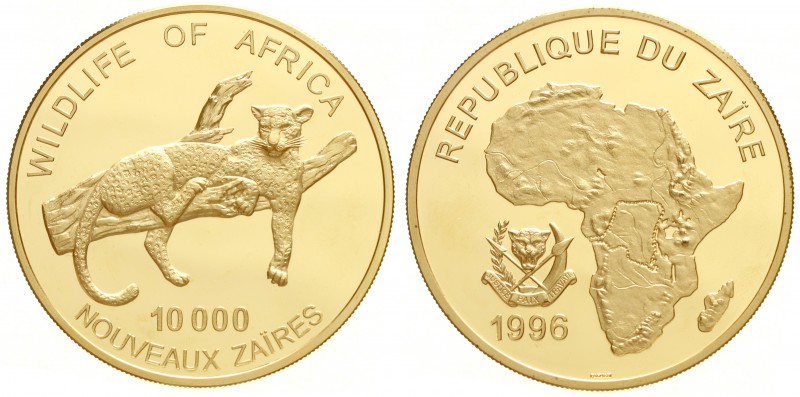 Kongo-Demokratische Republik
1960-1971, danach Zaire
Probe 10000 Nouveaux Zair...